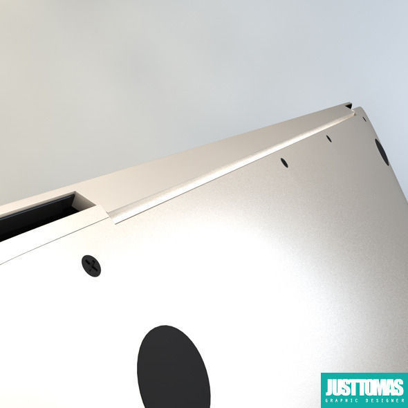 Apple MacBook 2015 Low-poly 3D model_9