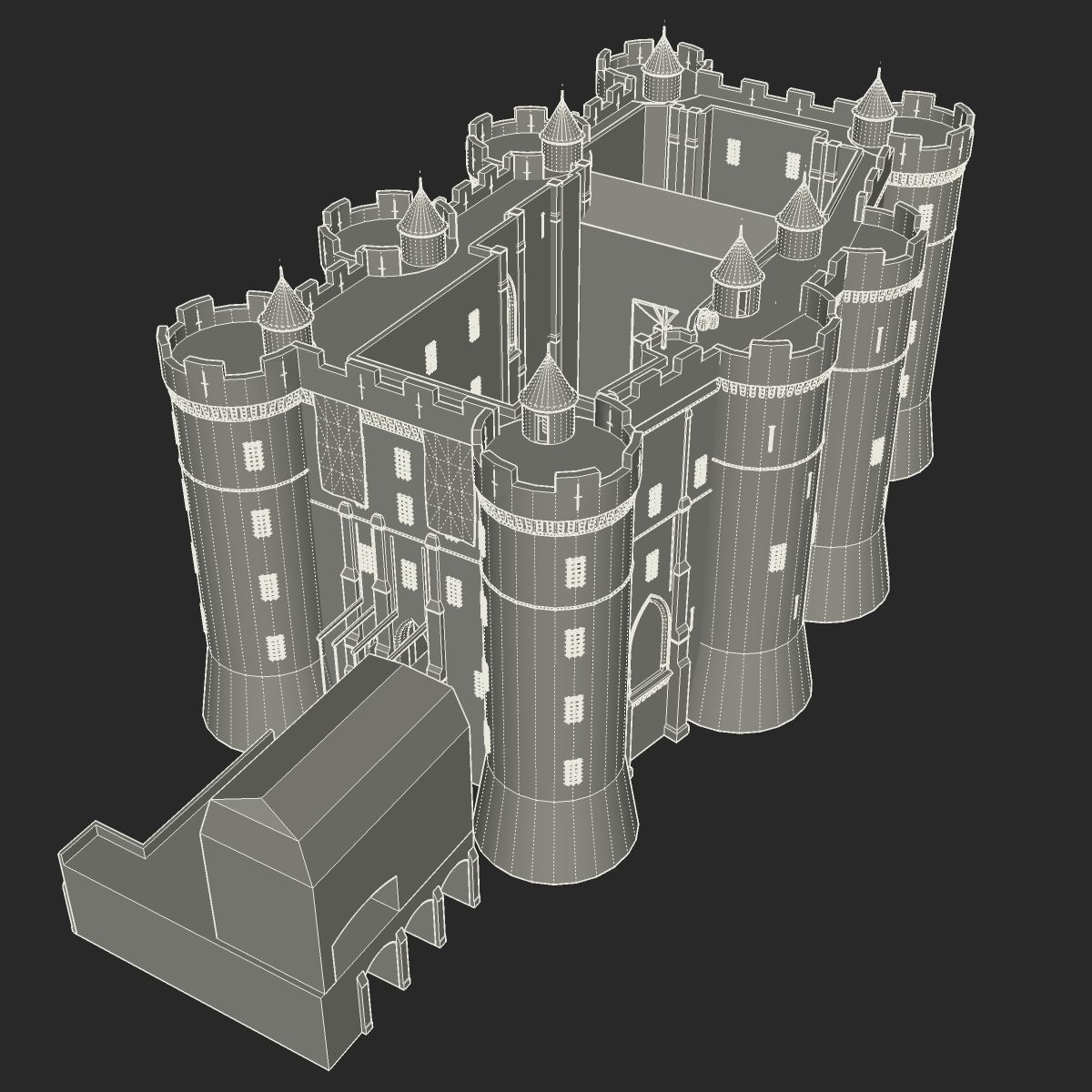 La Bastille 3D model_14