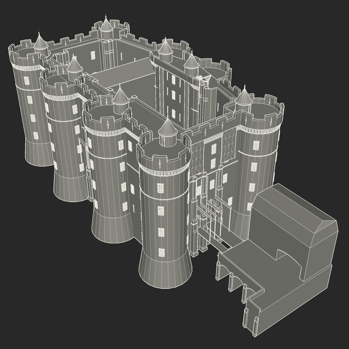 La Bastille 3D model_13