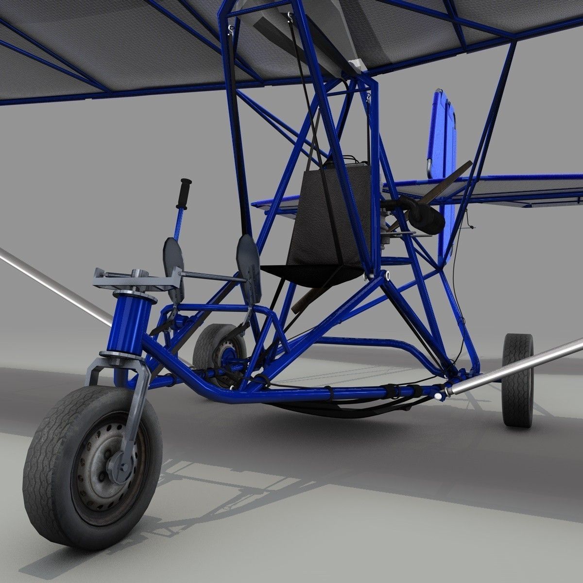 Ultralight Airplane 3D Model .3ds .c4d