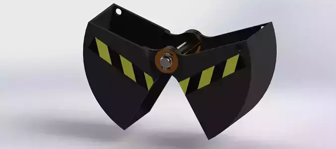 Hydraulic excavation system 3D model