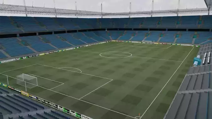 Football Stadium Low-poly 3D model