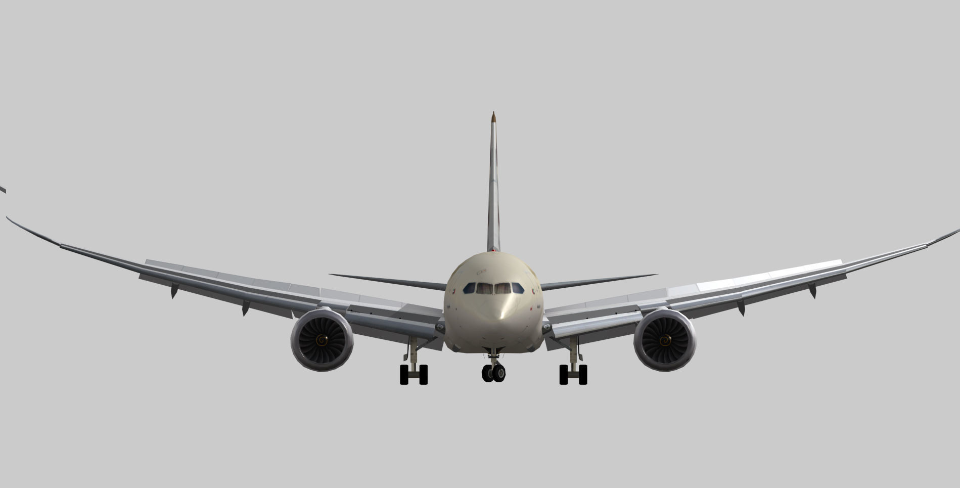 Boeing 787-9 Etihad airways livery Low-poly 3D model_6