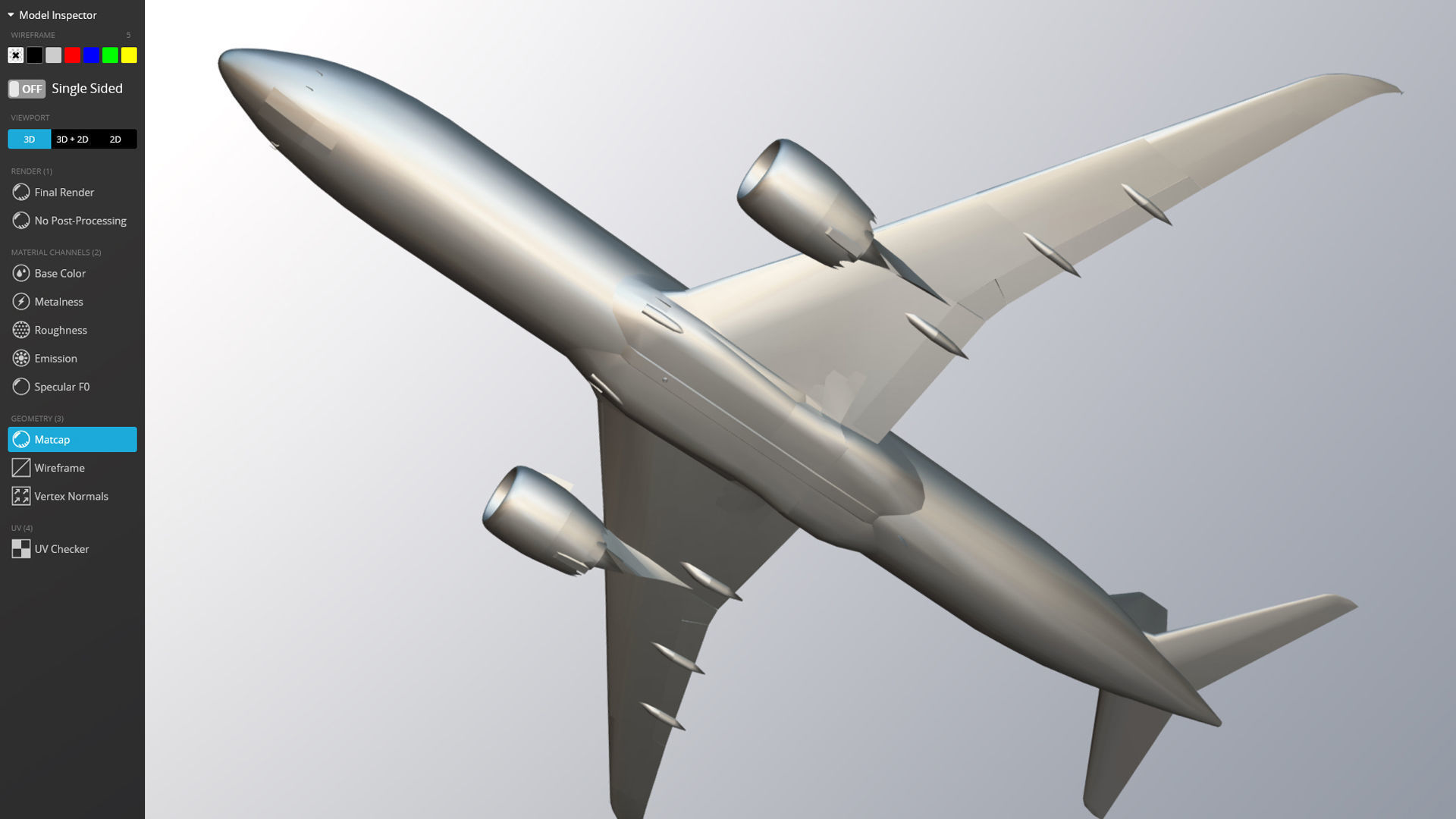 Boeing 787-9 Etihad airways livery Low-poly 3D model_17