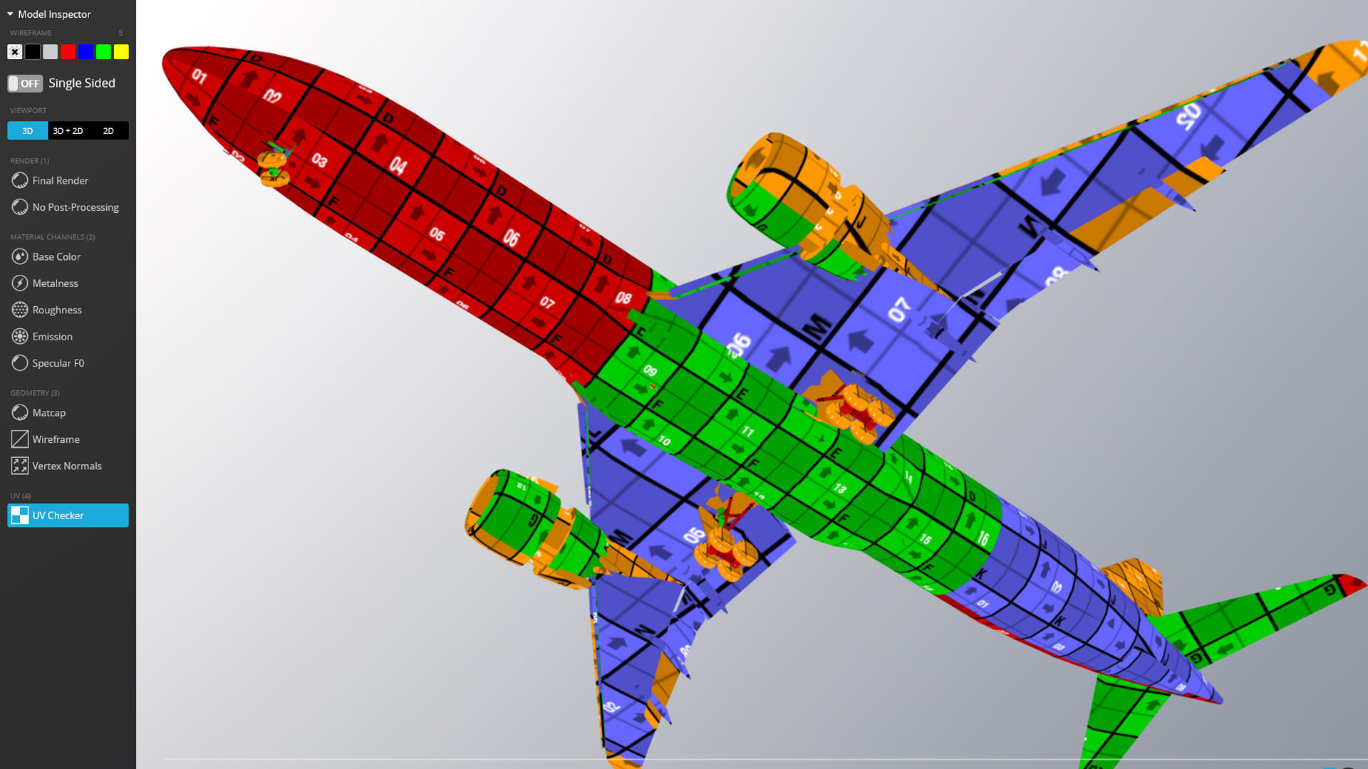 Boeing 787-9 Etihad airways livery Low-poly 3D model_16