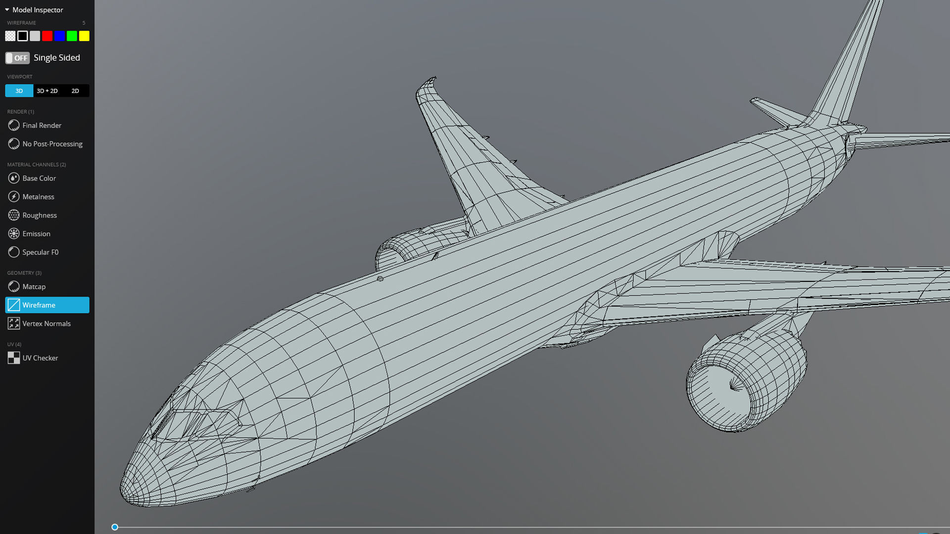 Boeing 787-9 Etihad airways livery Low-poly 3D model_11