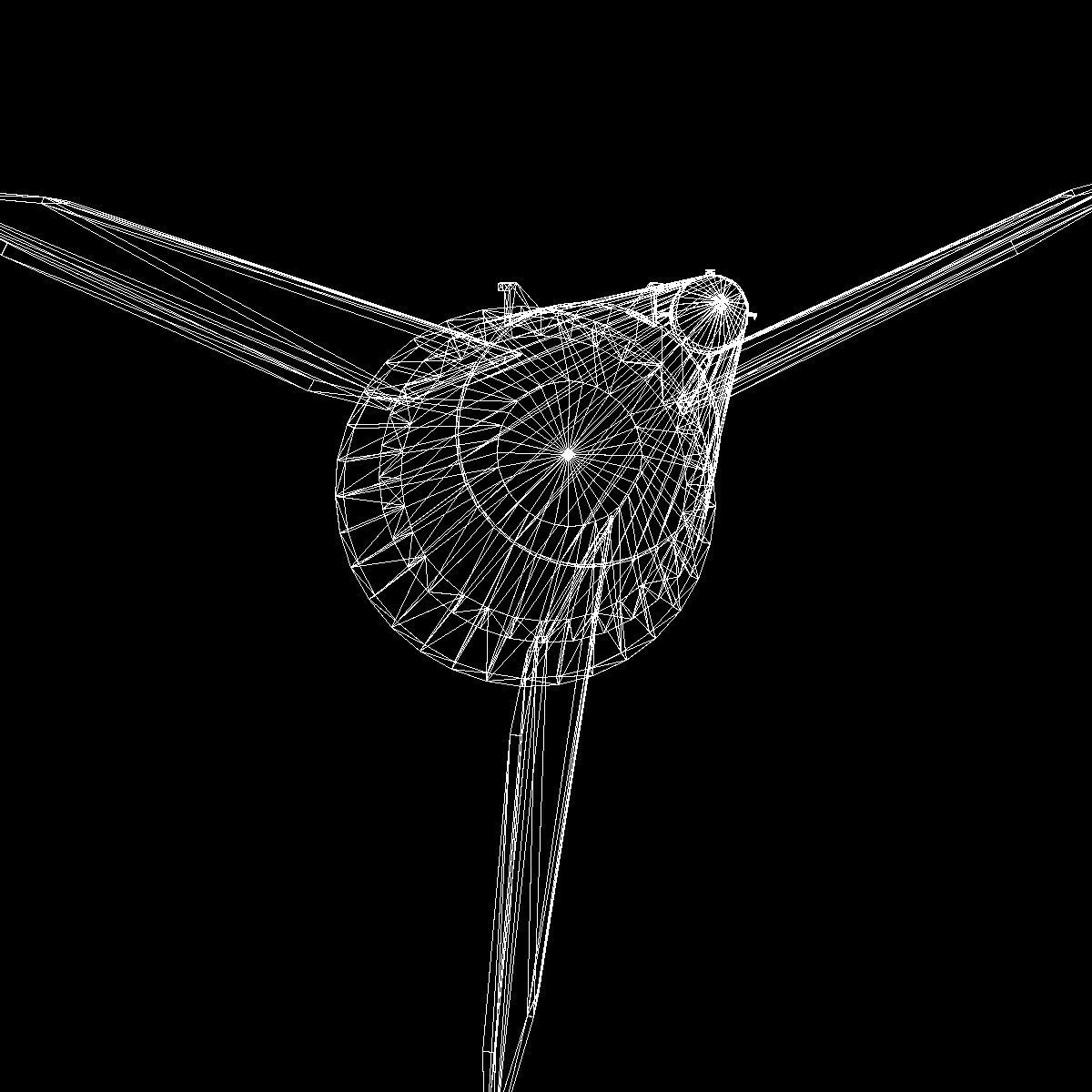 Black Brant III Sounding Rocket Low-poly 3D model_25