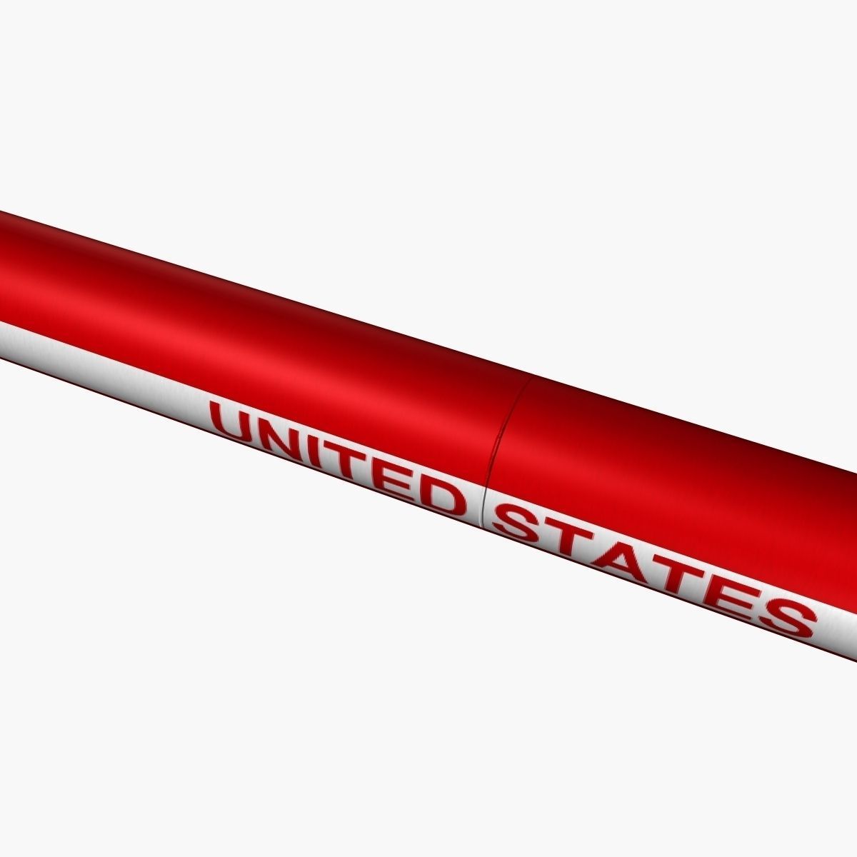 Black Brant III Sounding Rocket Low-poly 3D model_8