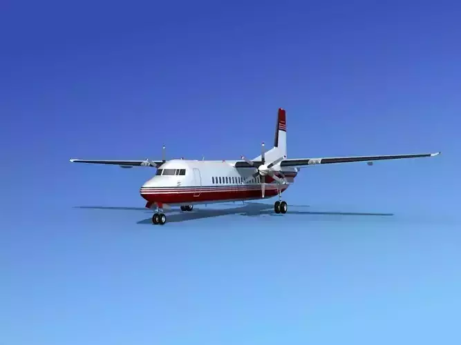 Fokker 50 Corporate 2 3D model