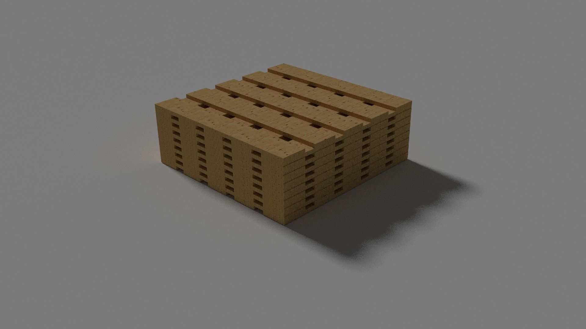 Wooden Pallets Free low-poly 3D model_4