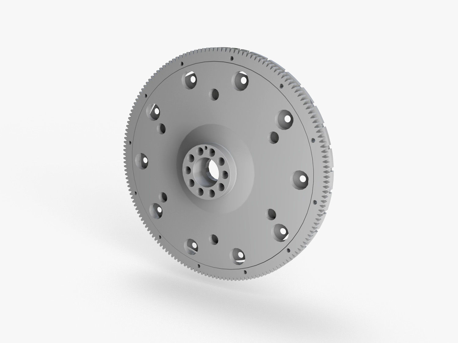 Flywheel metal Free 3D model_1