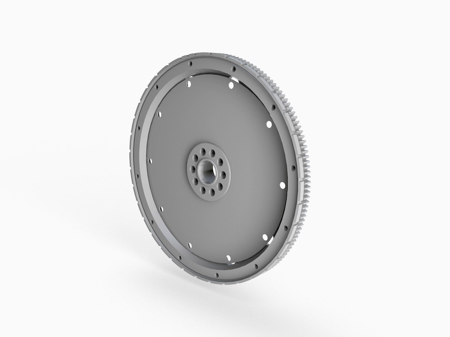 Flywheel metal Free 3D model_4