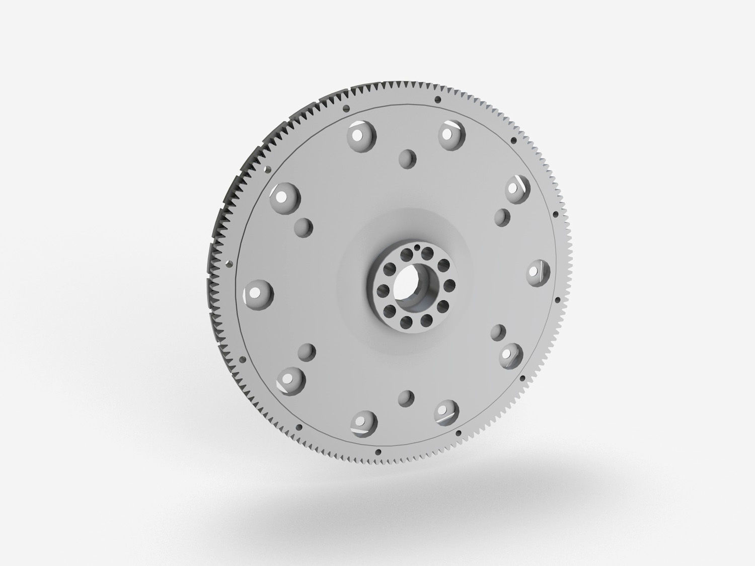 Flywheel metal Free 3D model_2
