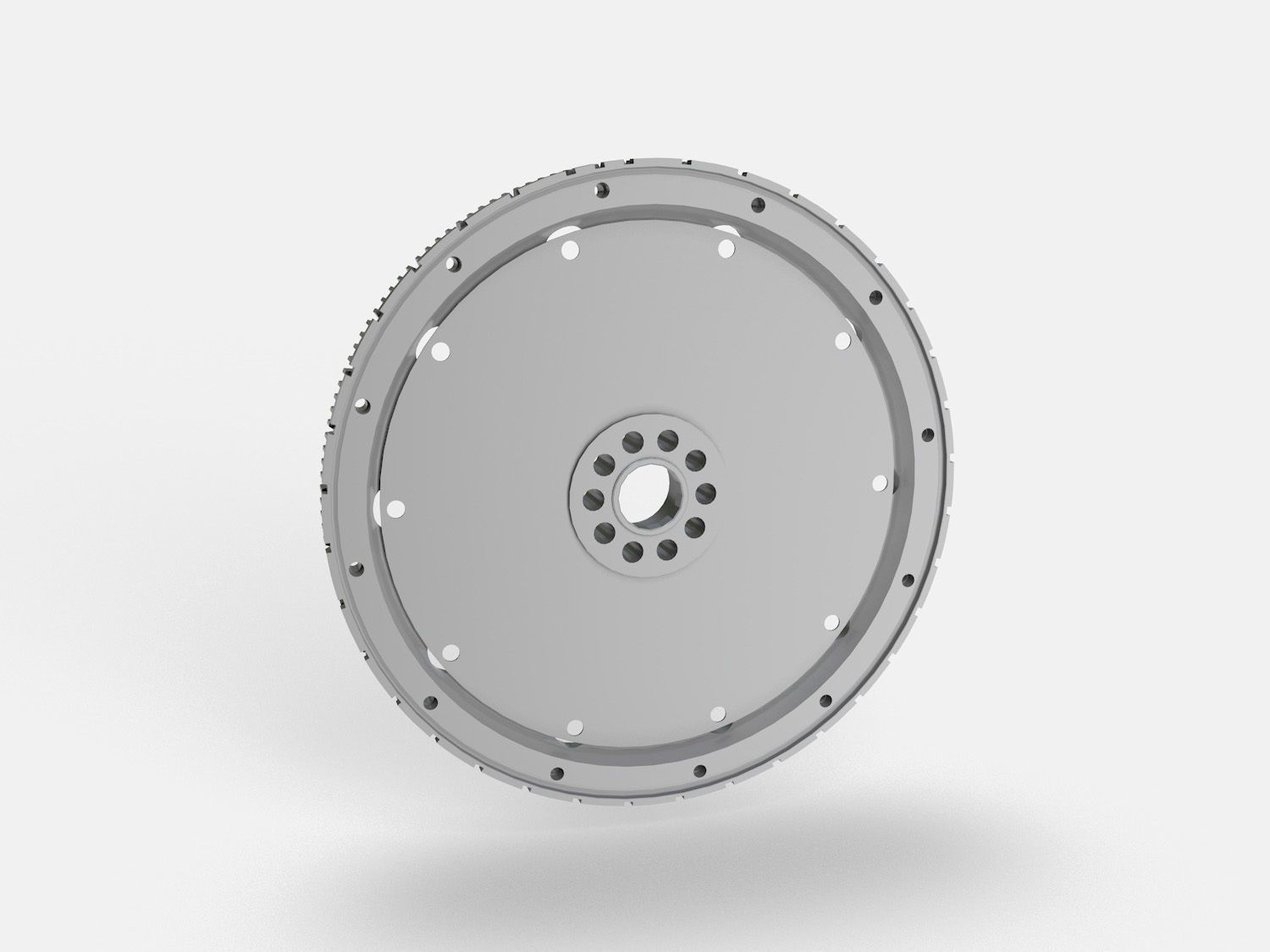 Flywheel metal Free 3D model_3
