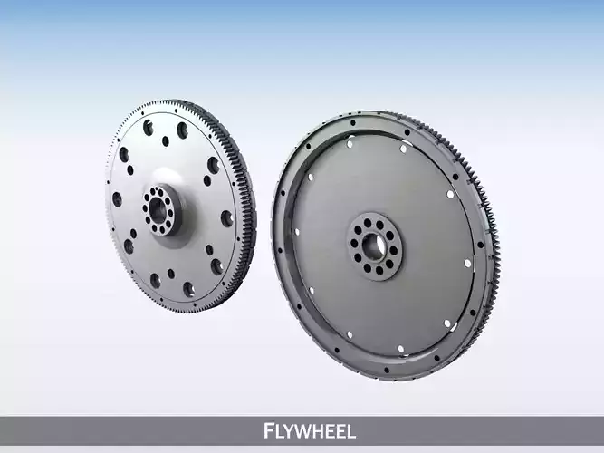 Flywheel metal Free 3D model