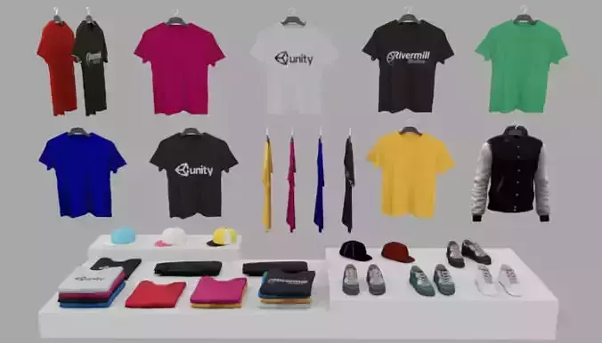 Clothing Pack Low-poly 3D model