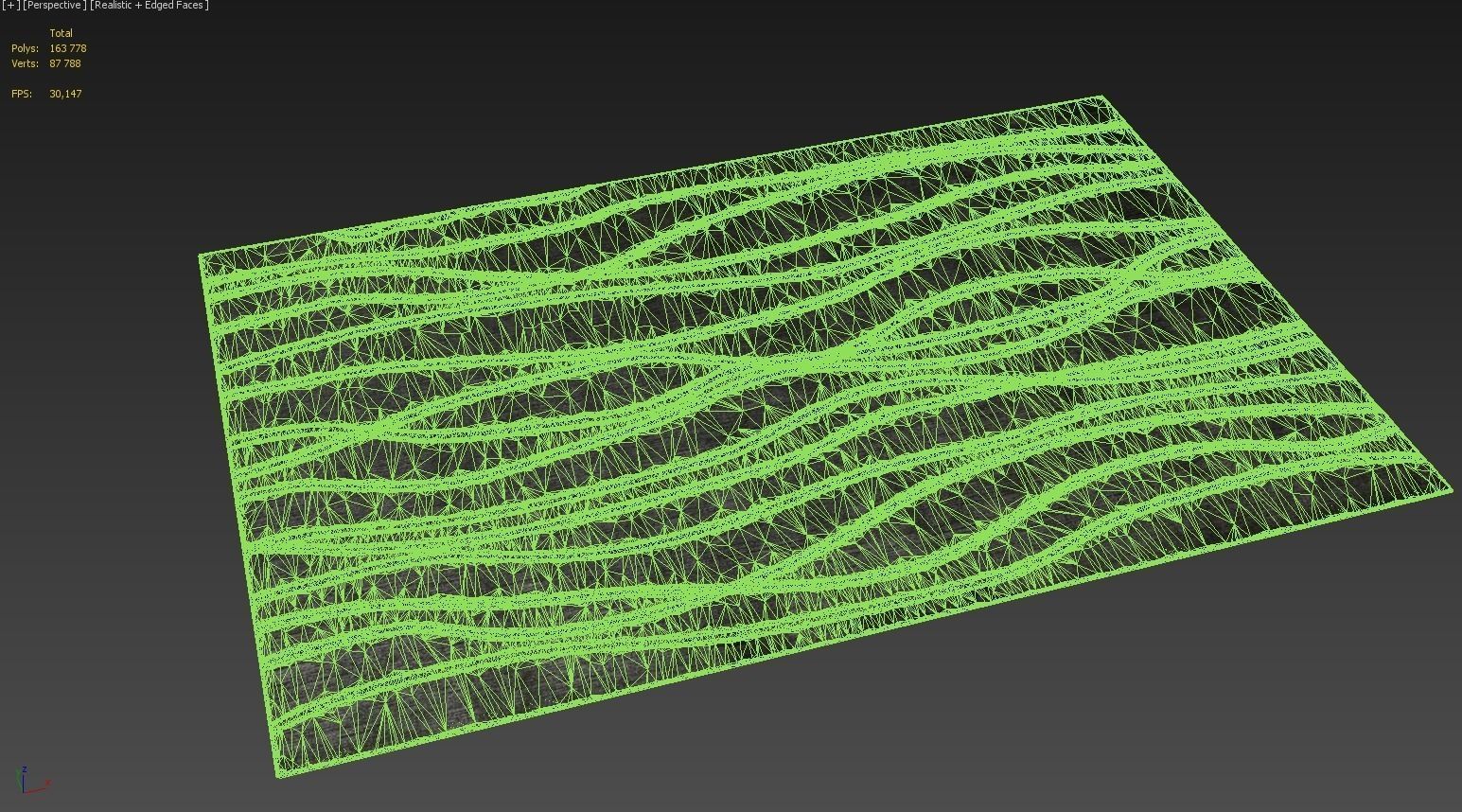 Carpet wavy lines 3D model_4