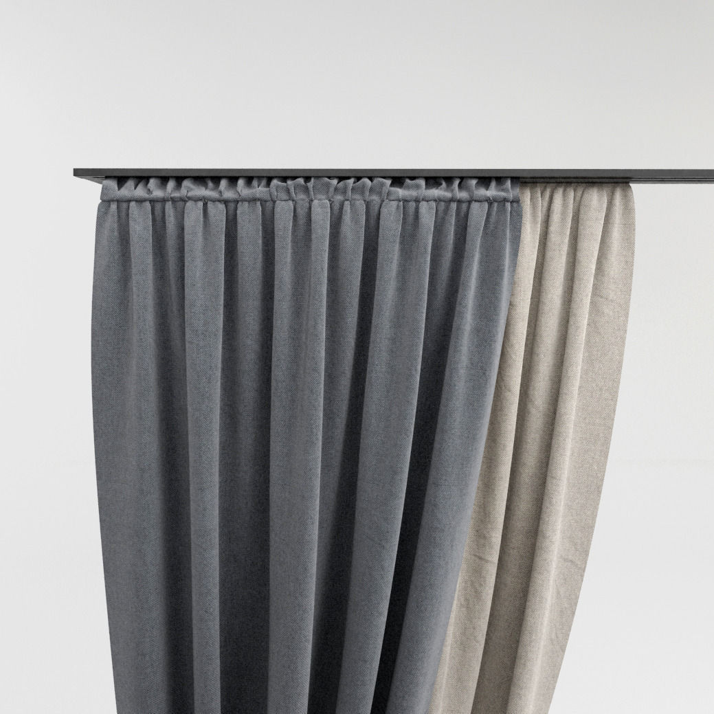 Curtains curtain 3D model_1