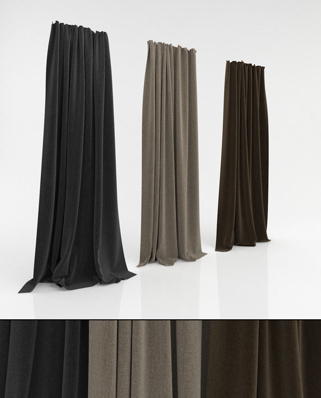 Three Curtains 20 3D model_2