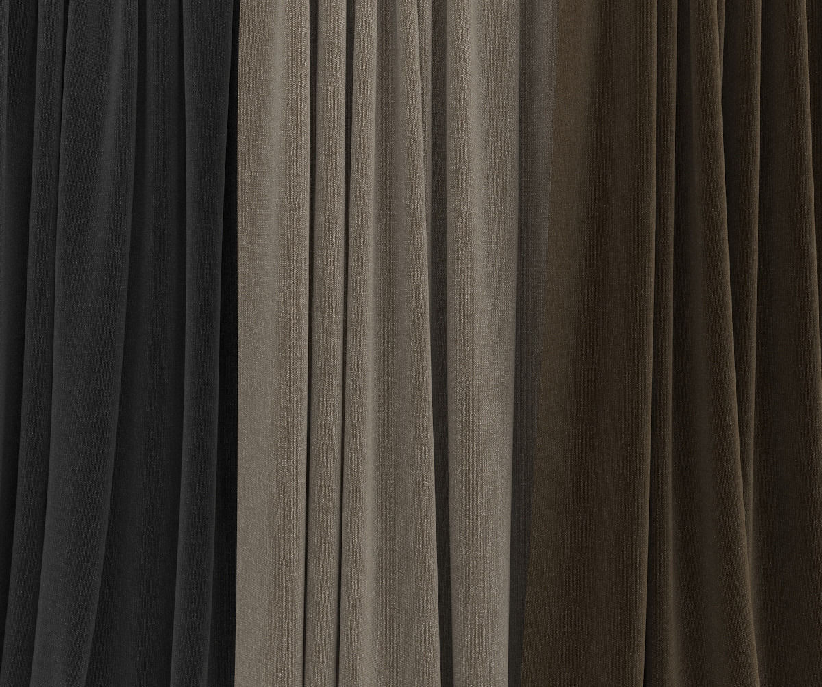 Three Curtains 20 3D model_1