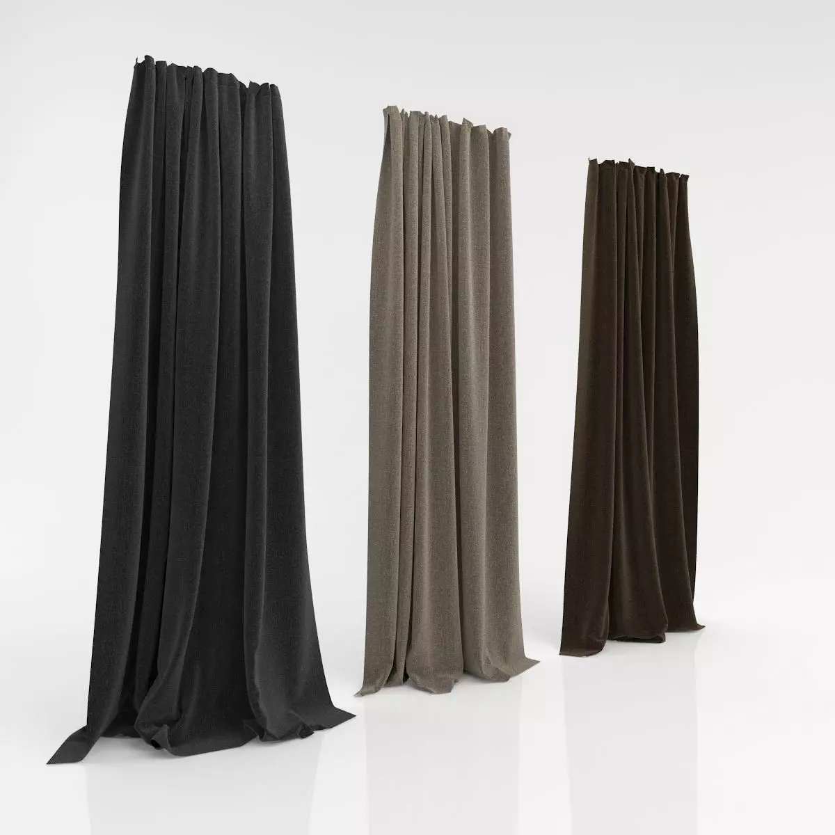 Three Curtains 20 3D model_0