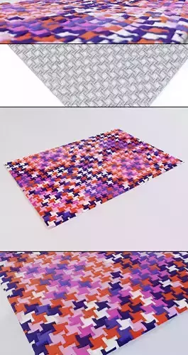 Carpet colorful square