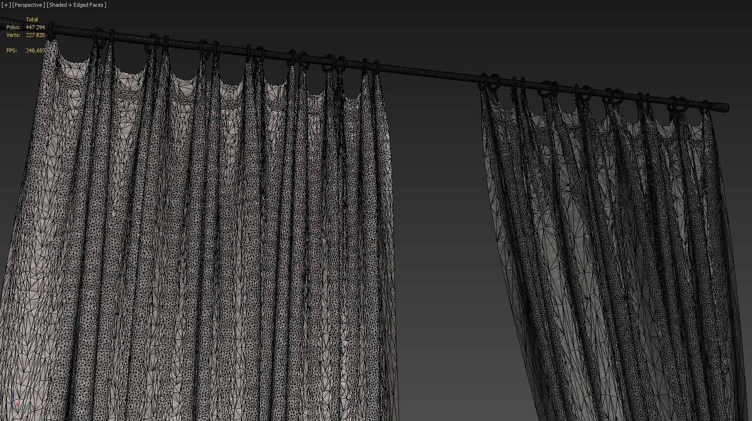 Curtains curtain with tassels 3D model_4