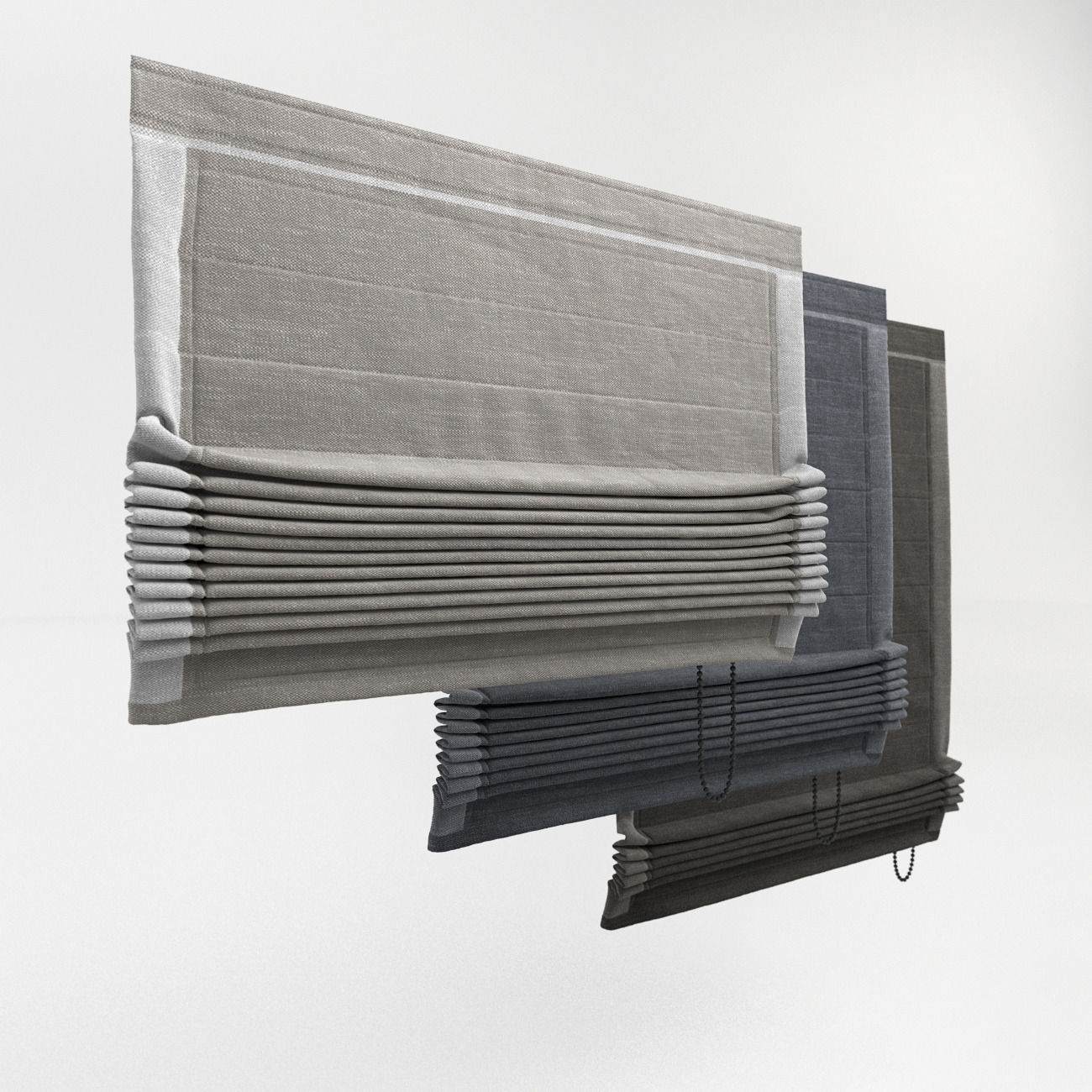 Roman shades 3D model_3