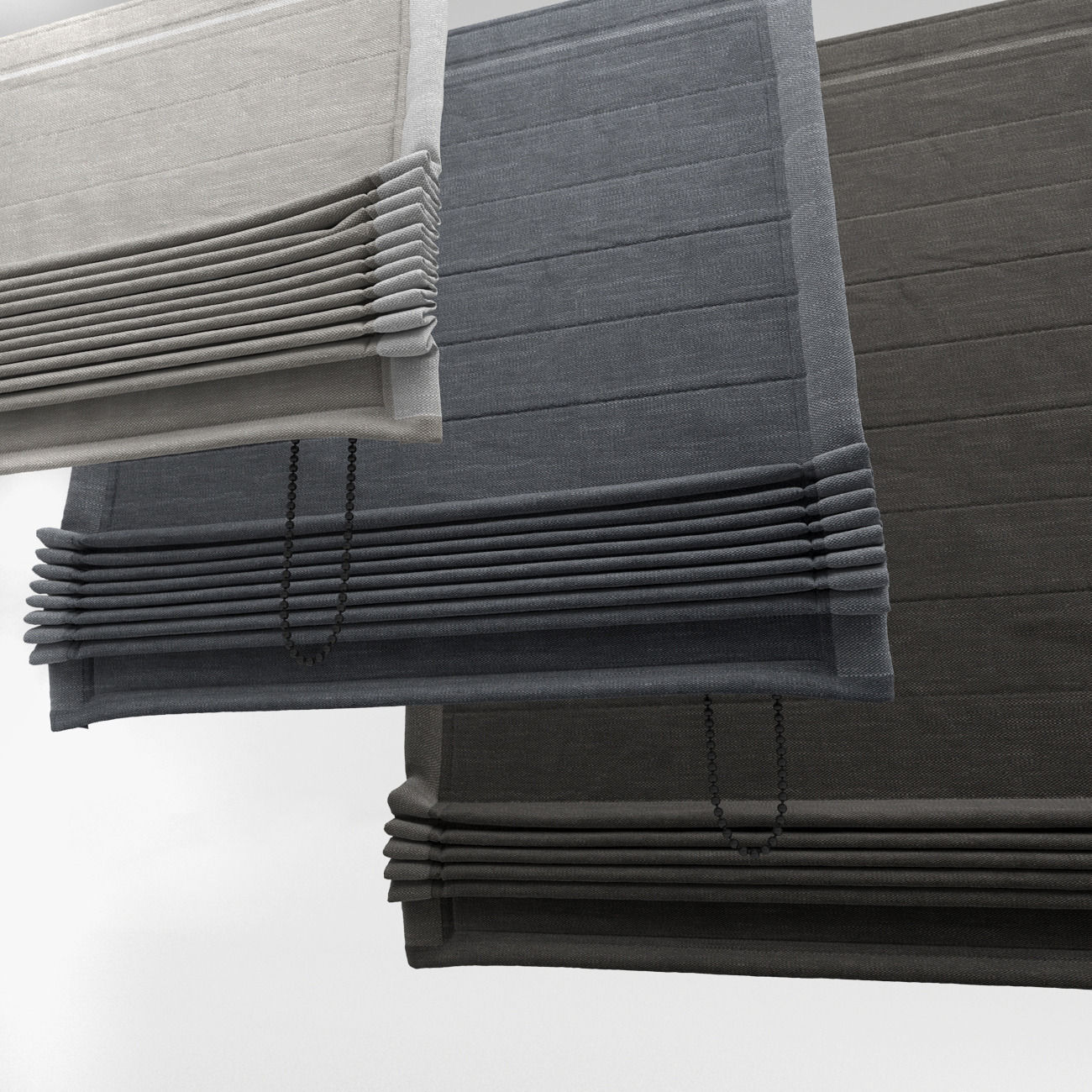 Roman shades 3D model_4