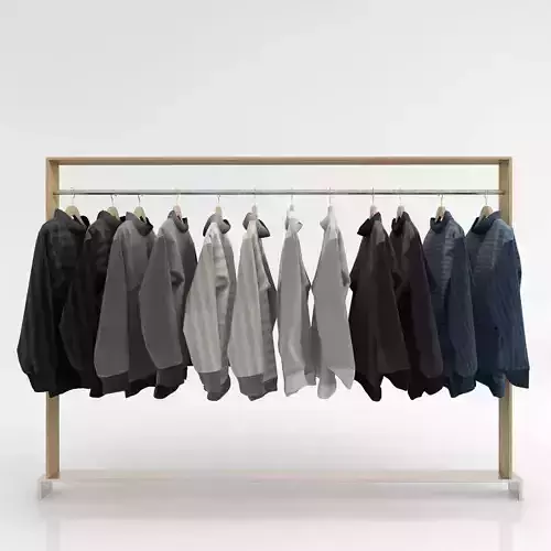 Clothing Rack 2 3D model