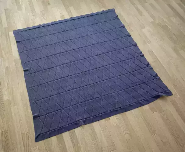 Carpet waterproof camping mat - navy