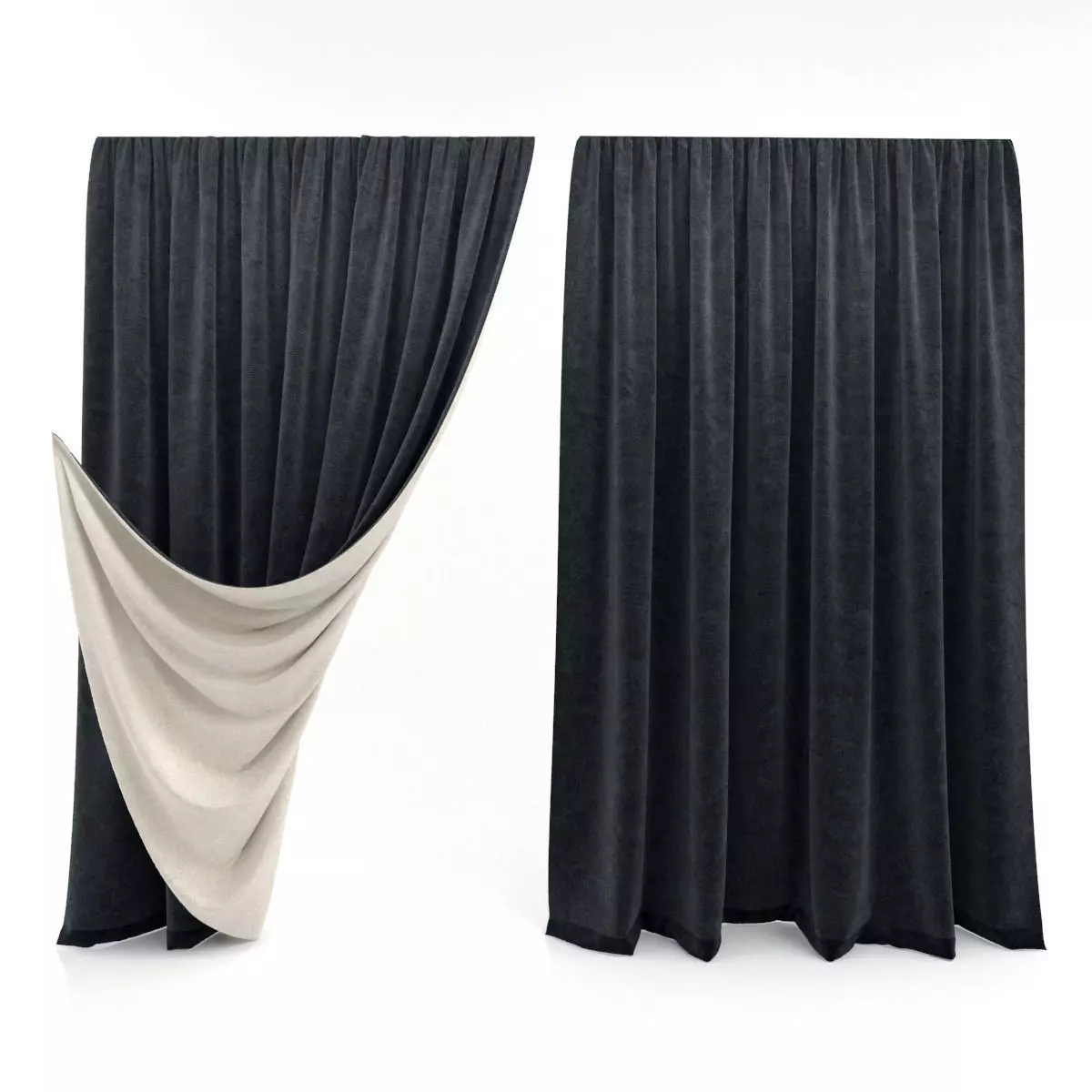 Curtains curtain 3D model_0