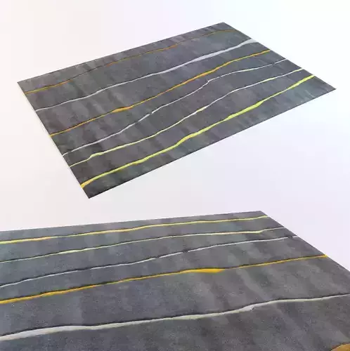 Carpet two rugs with stripes