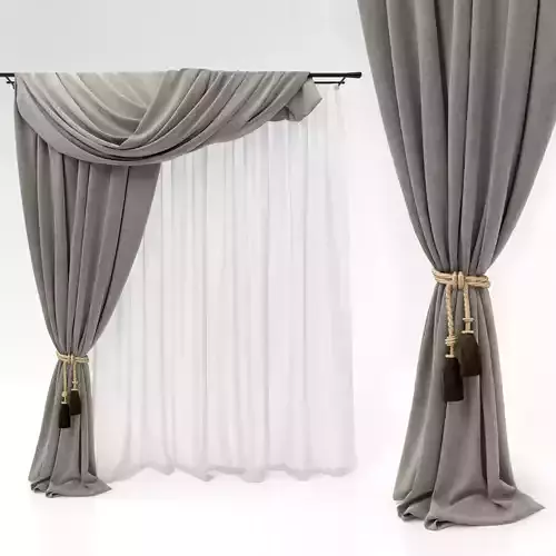 Curtains curtain with tassels