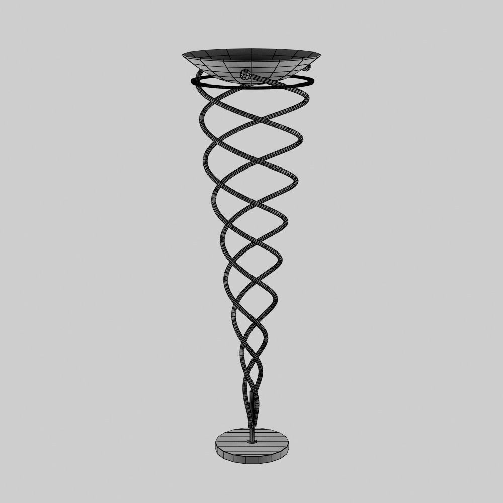 Floor Lamp A003 3D model_3