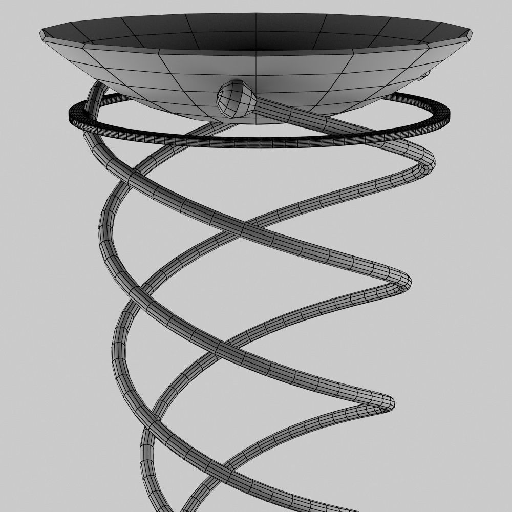 Floor Lamp A003 3D model_4