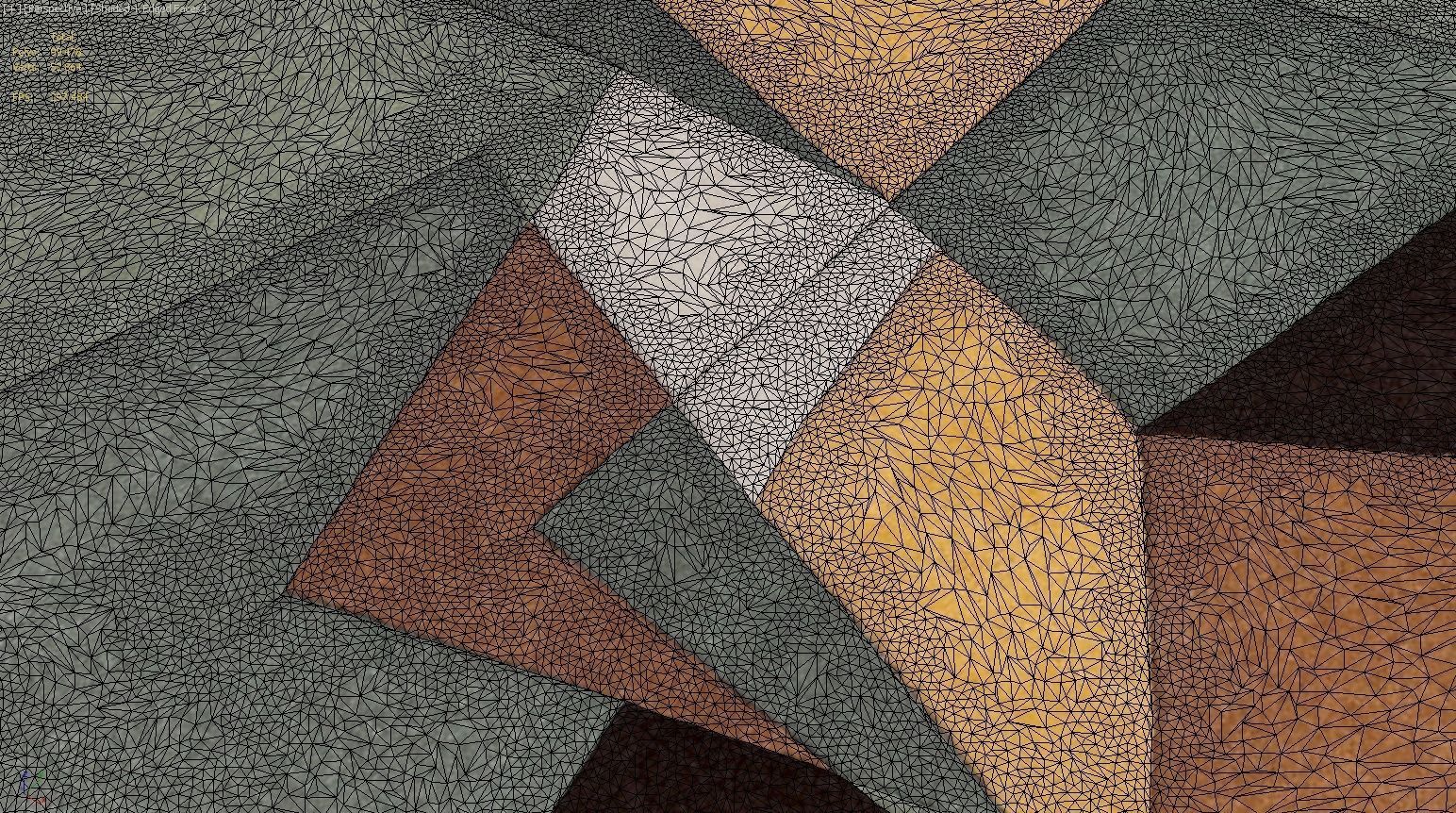 Carpet geometric rug 3D model_2