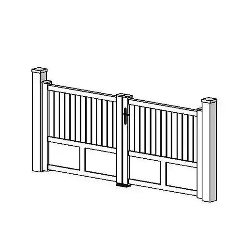 Portail PVC double - 02