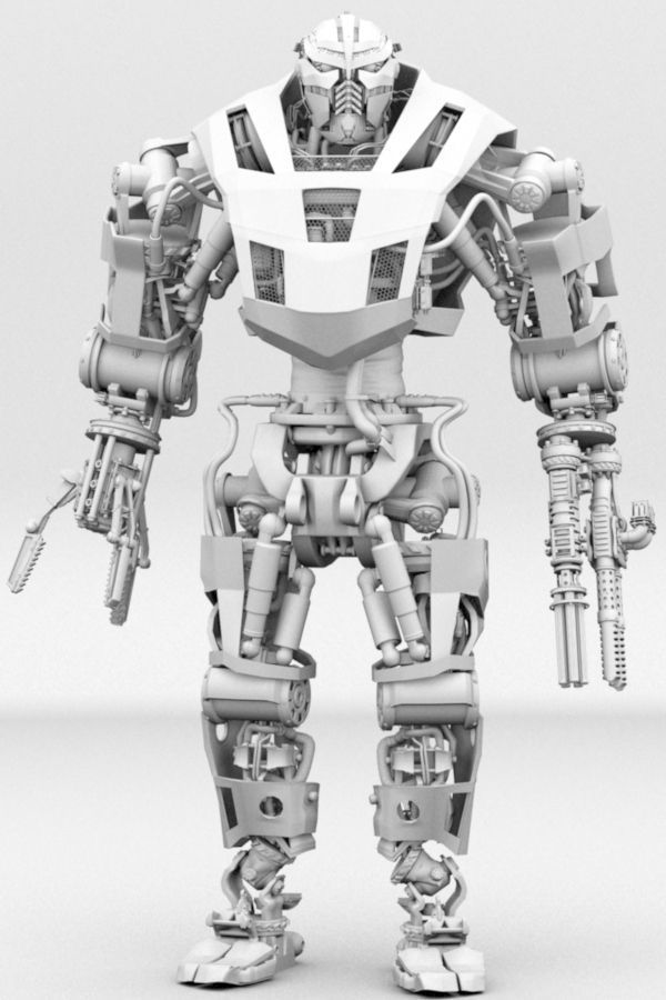 VENATOR Mechanical battle robot 3D model_11