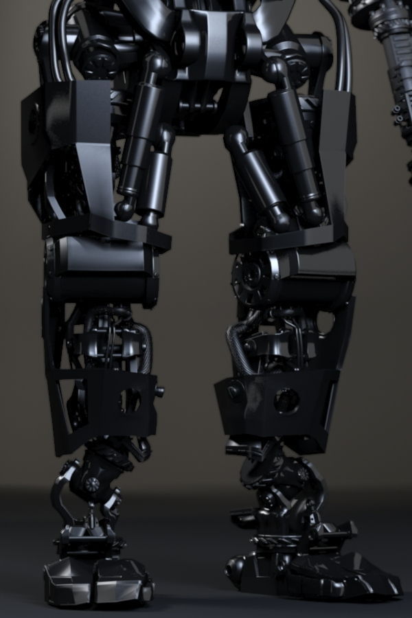 VENATOR Mechanical battle robot 3D model_7