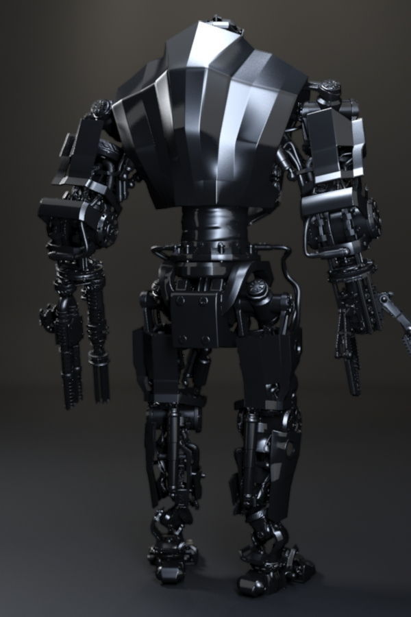 VENATOR Mechanical battle robot 3D model_6