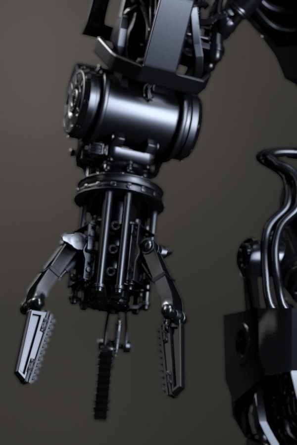 VENATOR Mechanical battle robot 3D model_9
