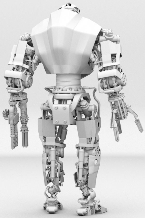VENATOR Mechanical battle robot 3D model_12