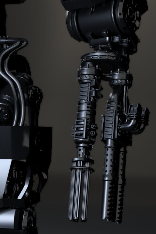 VENATOR Mechanical battle robot 3D model_5