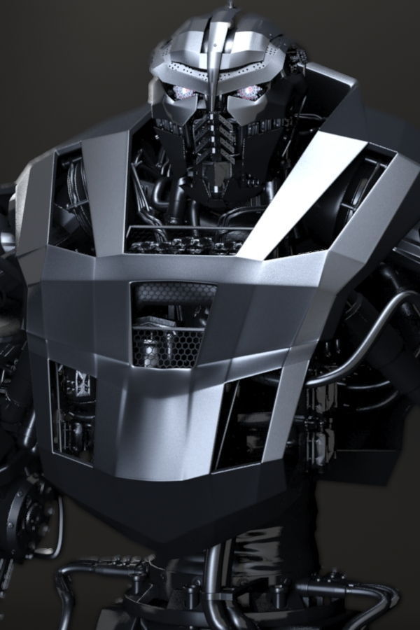 VENATOR Mechanical battle robot 3D model_0