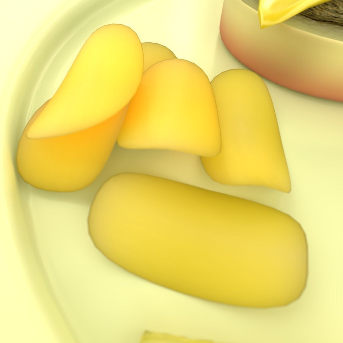 Burger Chips and Fries 3D model_10