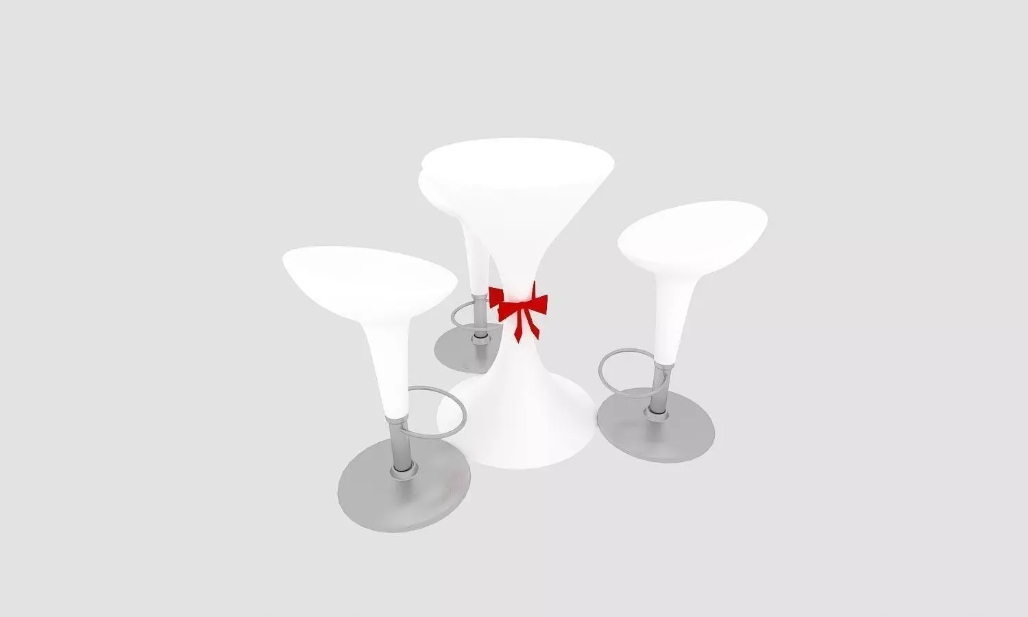 Discussion Table with cloth 3D model