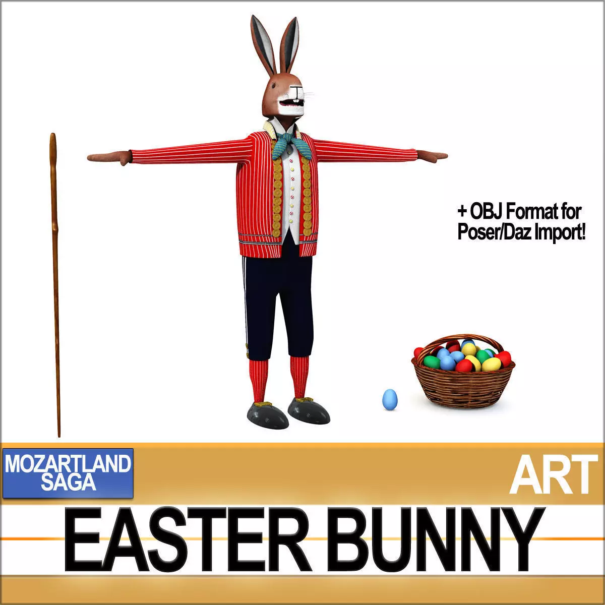 Easter Bunny 3D model_0