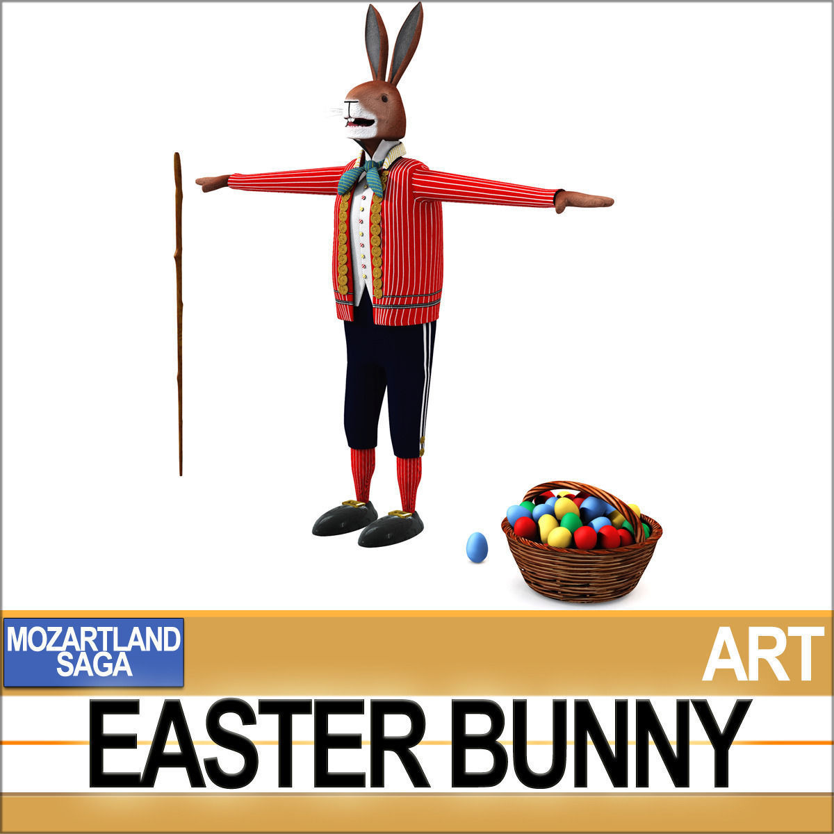 Easter Bunny 3D model_1