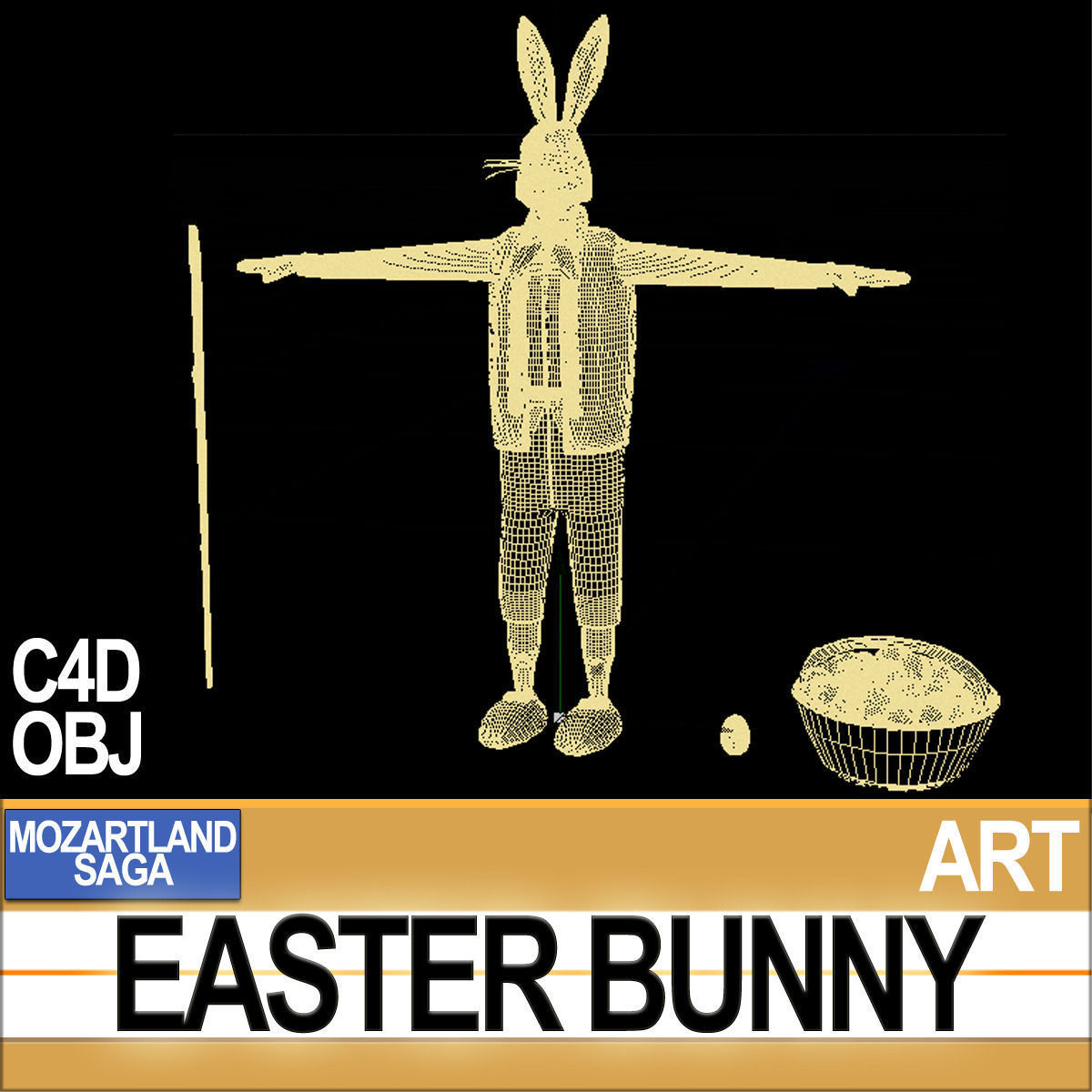 Easter Bunny 3D model_8